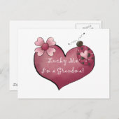 Lucky Me Ik ben een oma Tshirts en geschenken Briefkaart (Voorkant / Achterkant)