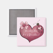 Lucky Me Ik ben een oma Tshirts en geschenken Magneet (Voorkant / Achterkant)