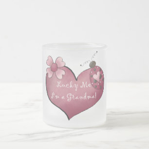 Lucky Me Ik ben een oma Tshirts en geschenken Matglas Koffiemok