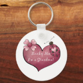 Lucky Me Ik ben een oma Tshirts en geschenken Sleutelhanger (Voorkant)