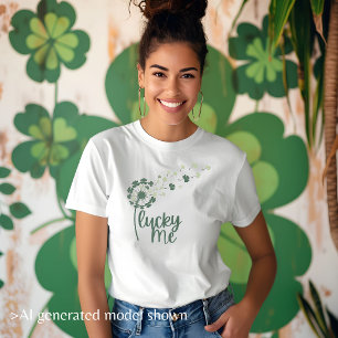 "Lucky Me" Paardenbloem Fun St. Patrick's Dames T-shirt