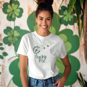 "Lucky Me" Paardenbloem Fun St. Patrick's Women's T-shirt