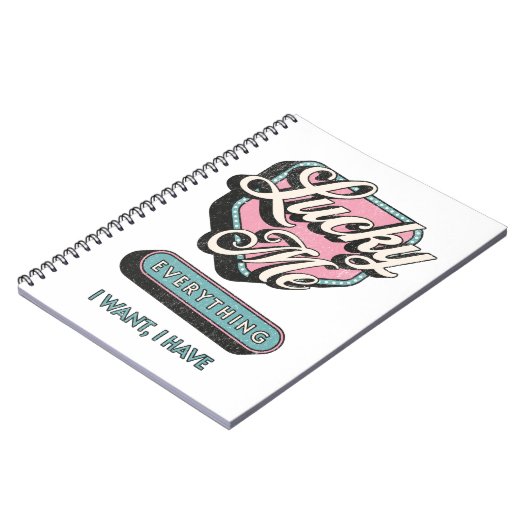 Lucky Me – Positive Energy Notebook Notitieboek (Linkerzijde)