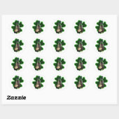 Lucky Meerkat St. Patrick's Day Ronde Sticker (Vel)