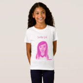  Lucky Meisje Roze T-Shirt (Voorkant volledig)