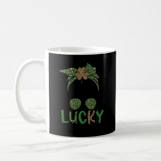 Lucky Mema Grootmoeder St Patrick's Day Mema Grand Koffiemok (Links)