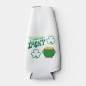 Lucky met een pot goud op een flesjeskoeler (Voorkant)