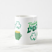 Lucky met een potje goud koffiemok (Center)