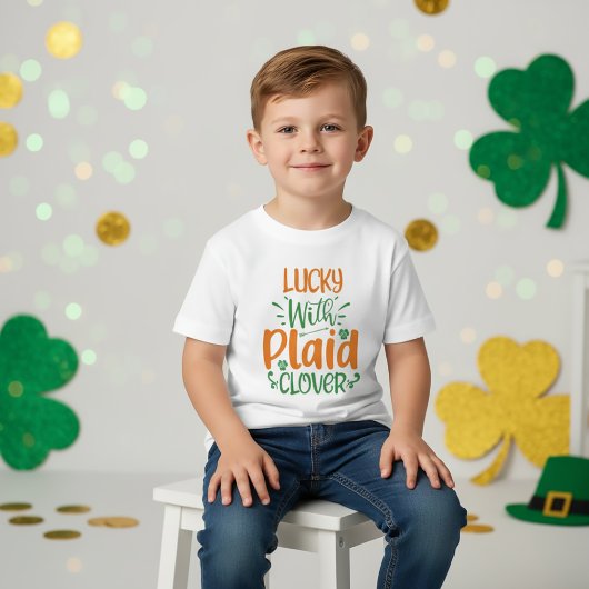 Lucky met Play Clover? St Patrick T-Shirt Kinderen