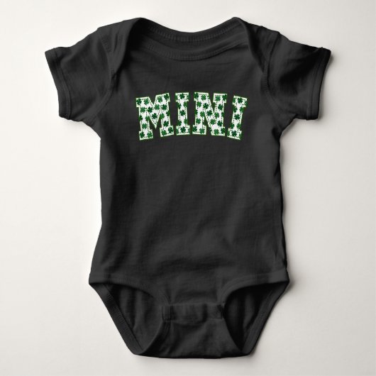 Lucky Mini Clover St. Patrick's Day Mini Shamrock Romper (Voorkant)