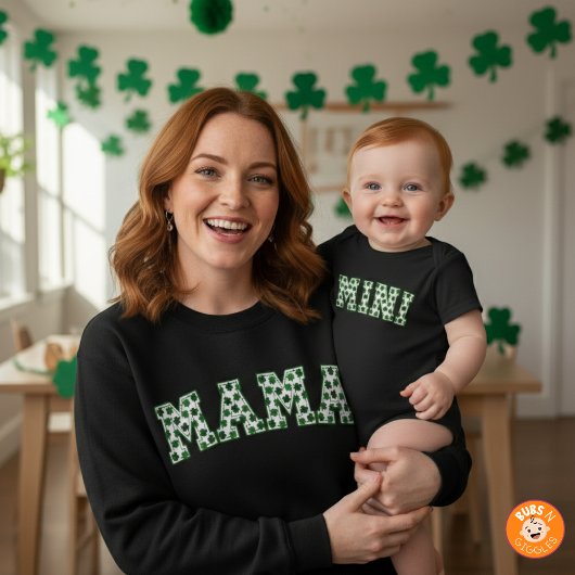 Lucky Mini Clover St. Patrick's Day Mini Shamrock Romper