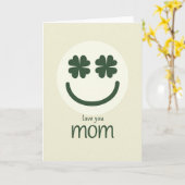 Lucky Moeder Liefde Kaart (Gele Bloem)