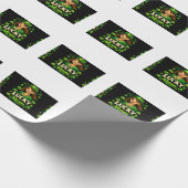 Lucky Mom – St. Patrick’s Day Clover Design Cadeaupapier (Hoek)