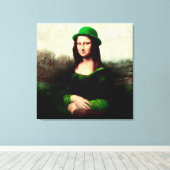 Lucky Mona Lisa St. Canvas Afdruk (Insitu (Houten vloer))