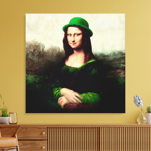 Lucky Mona Lisa St. Canvas Afdruk (Insitu (Woonkamer))