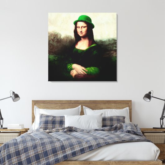 Lucky Mona Lisa St. Canvas Afdruk (Insitu (Slaapkamer))