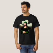 Lucky Mona Lisa St. Patrick's Day T-shirt (Voorkant volledig)