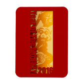 Lucky Monkey 2016 Greeting Magnet V Magneet (Verticaal)