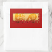 Lucky Monkey 2016 Rechthoekige Sticker 1 (Tas)