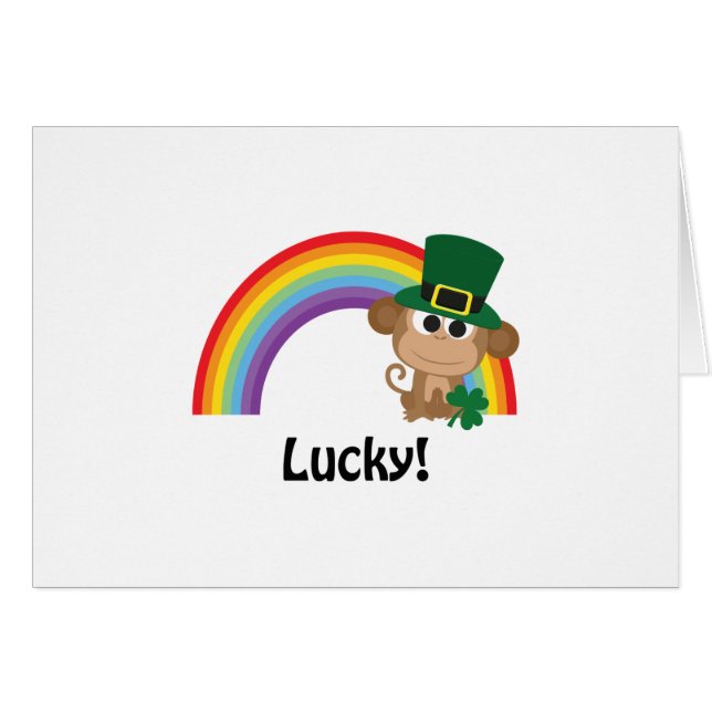 Lucky Monkey Leprechaun (Voorkant Horizontaal)