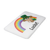 Lucky Monkey Leprechaun Badmat (Gekanteld)