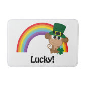 Lucky Monkey Leprechaun Badmat (Voorkant)