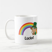Lucky Monkey Leprechaun Koffiemok (Links)