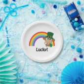 Lucky Monkey Leprechaun Papieren Bordje (Feest)