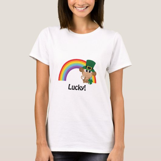 Lucky Monkey Leprechaun T-shirt (Voorkant)