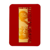 Lucky Monkey Year 2016 Greeting Magnet 1 Magneet (Verticaal)