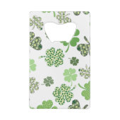 Lucky Monogram Clovers Creditkaart Flessenopener (Achterkant)