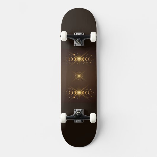 Lucky Moon Persoonlijk Skateboard (Voorkant)
