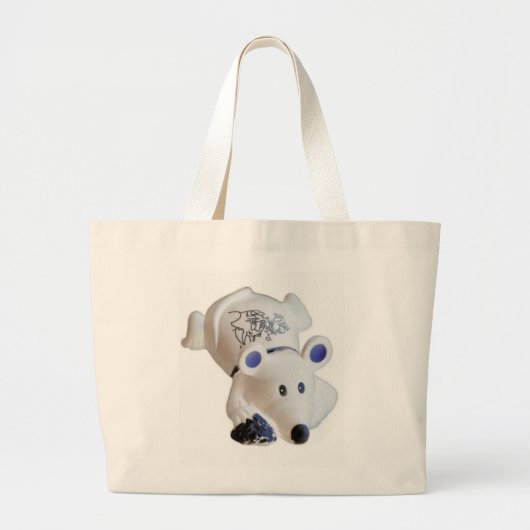 Lucky Mouse Bag Grote Tote Bag (Voorkant)