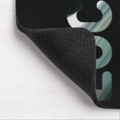LUCKY Mousepad Trend Abstracte Kunst Zwart Groen Muismat (Hoek)