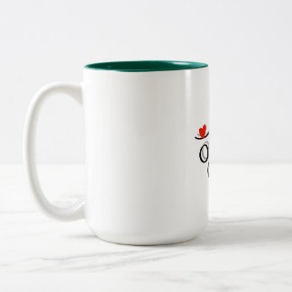 Lucky mugcup tweekleurige koffiemok