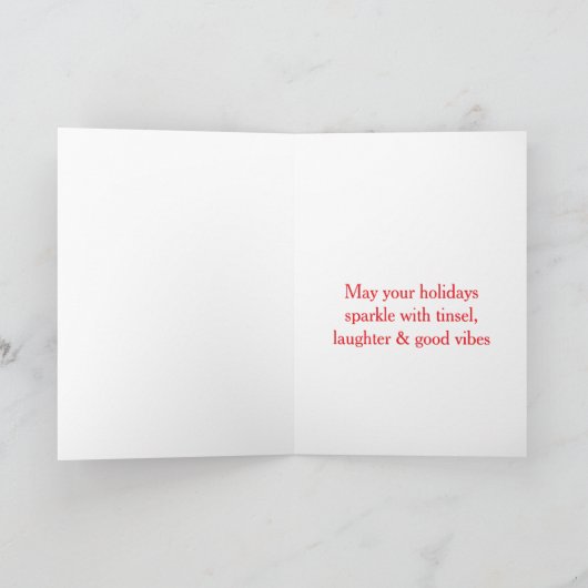 Lucky Mushroom Christmas Card Feestdagen Kaart (Binnen)