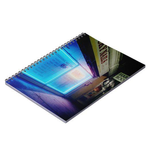 Lucky Nails - Cool Blue in de nacht Notitieboek (Linkerzijde)