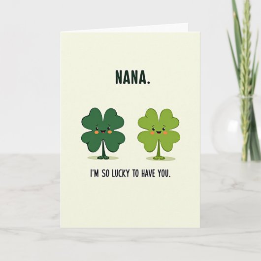 Lucky Nana Love You Kaart (Voorkant)