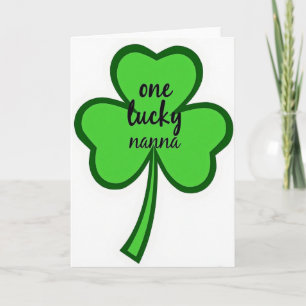 Lucky Nanna Shamrock Kaart
