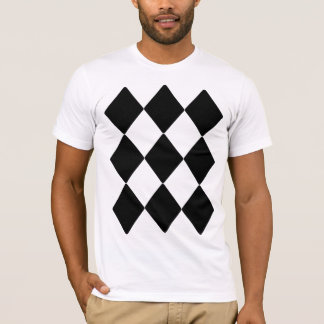 Lucky Nine Black Diamonds in drie rijen van drie T-shirt