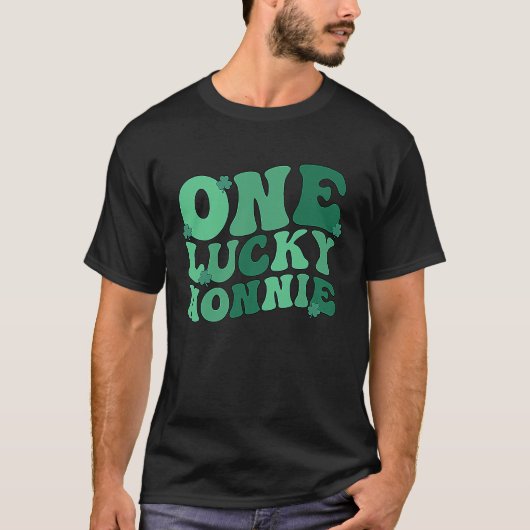 Lucky Nonnie Grandmother St Patrick's Day Nonnie G T-shirt (Voorkant)