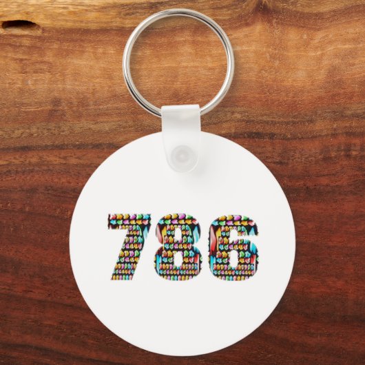 LUCKY nr. 786 Sleutelhanger (Voorkant)