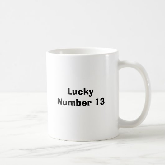 Lucky Number 13 Koffiemok (Rechts)