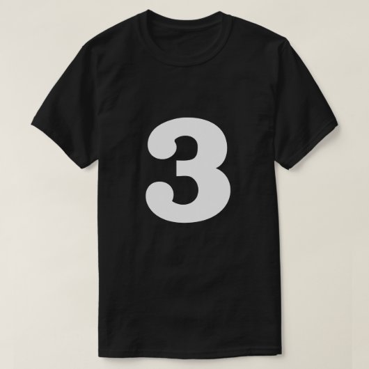 Lucky Number 3 T-shirt (Design voorkant)