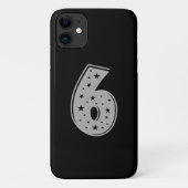 Lucky Number 6 Happy Birthday Case-Mate iPhone Case (Achterkant)