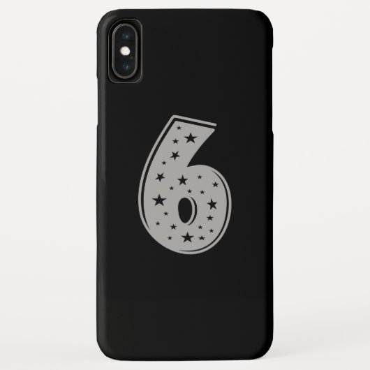 Lucky Number 6 Happy Birthday Case-Mate iPhone Case (Achterkant)