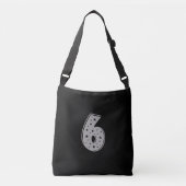 Lucky Number 6 Happy Birthday Crossbody Tas (Voorkant)