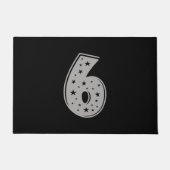 Lucky Number 6 Happy Birthday Deurmat (Voorkant)