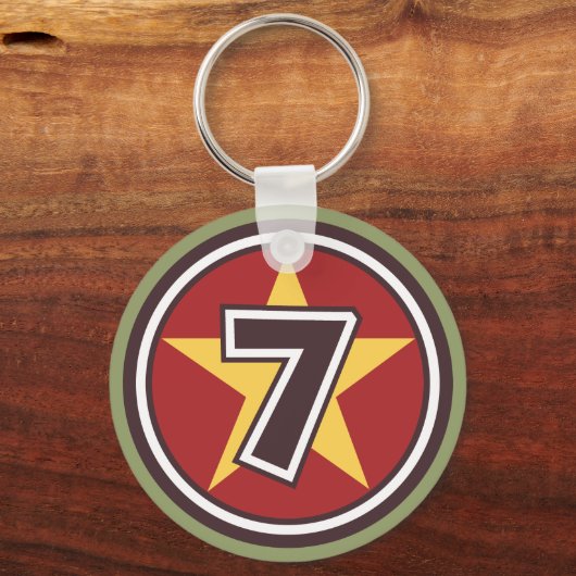 Lucky Number 7 Sleutelhanger (Voorkant)