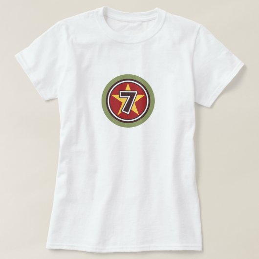 Lucky Number 7 T-shirt (Design voorkant)